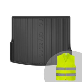 FROGUM DryZone Rubber Mat All Year Round Practical Car Boot Mat Boot Liner Suitable for Volkswagen Tiguan II from 2015 | High Edge | Robust and Durable