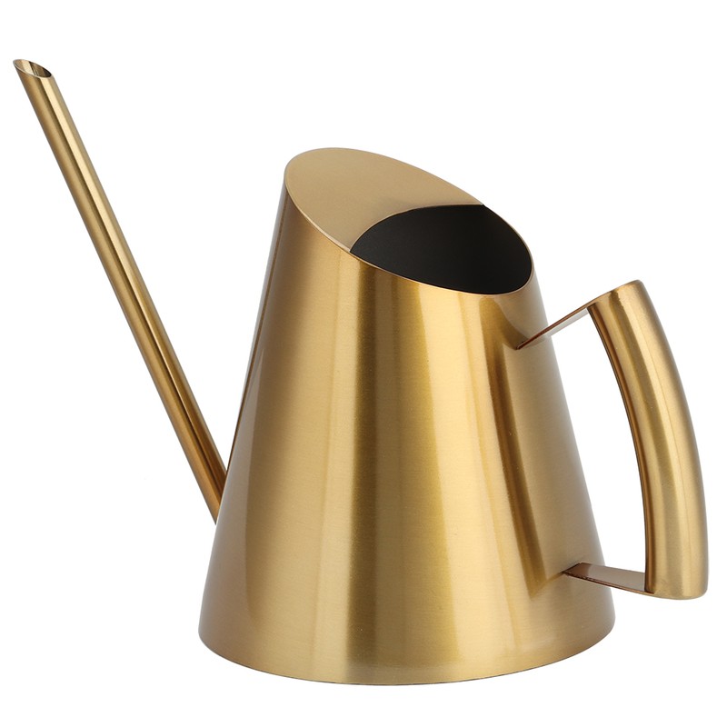 Stainless Steel Watering Can Sprinkle Pot Long Mouth Garden Flowers