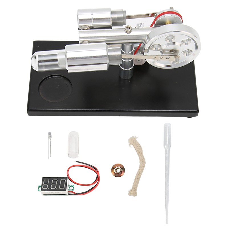 Hot Air Stirling Engine Easy Operation Low Noise Stable Wooden