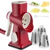 EDEFISY Cheese Grater Hand Crank Rotary Vegetables Shredder with Handle,