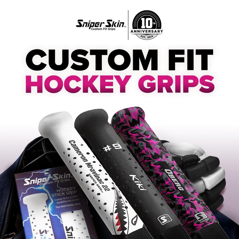 SNIPER SKIN ICT Hockey Grip, Fits Adult and Kids Sticks,