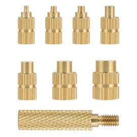 Faankiton Heat Set Insert Tips, Soldering Iron Tips 3D Printer Parts, Brass Soldering Iron Melting Aid Tips for Threaded Inserts M2/M2.5/M3/M4/M5/M6/M8 Compatible with T18 ST 900M FX888D FX600 WLC100