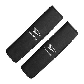 [InnoWave] DAIHATSU Seat Belt Cover, Compatible with Daihatsu 2-Pack, Regular Car, Room Decor, Seat Belt Pad, Car Supplies, Pack of 2, Black