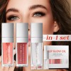 Set De 3 Aceites Para Labios Lip Glow Oil Gloss
