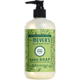MRS. MEYER’S CLEANDAY Liquid Hand Soap, Cruelty Free and Biodegradable Formula, Iowa Pine Scent, 12.5 oz (Pack of 2)