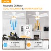 OPONL 30" White low profile Ceiling Fan with Light, with