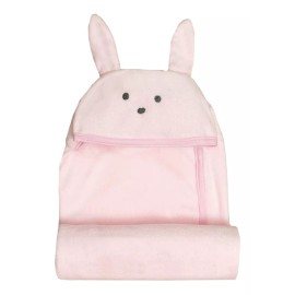 Baby Inc Toalla Bebe Bunny Conejita Rosa Suave Absorbente 75 X 90
