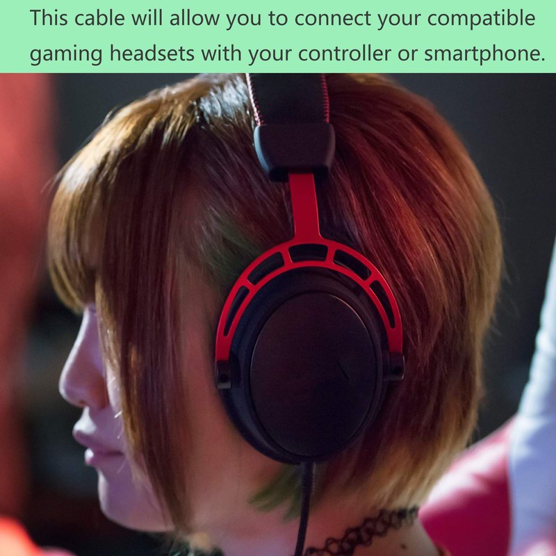 Alitutumao Replacement HyperX Cloud Audio Aux Cable Cord Wire with