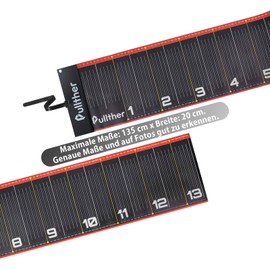 pullther 138 cm Fish Ruler, Fish Tape Measure, Fishing Ruler with Bump Board, Waterproof Measuring Tool for Fishing, Ruler for Saltwater Fishing, Fishing Accessories