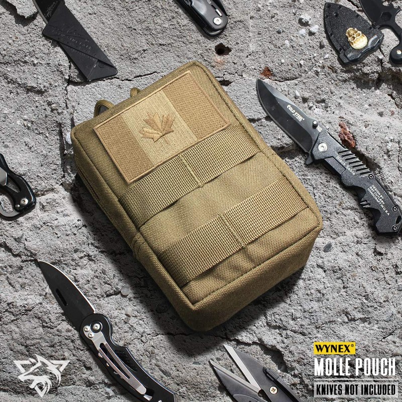 WYNEX 2 Pack Molle Pouches, Tactical EDC Utility Pouch Compact