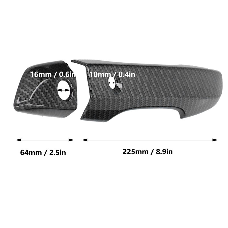 Door Handle Trim Cover Carbon Fiber Style Decoration Fit for