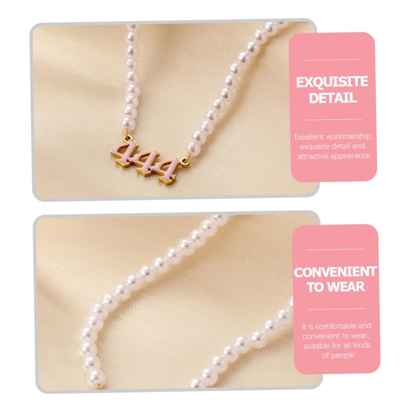 SAFIGLE Angel Digital Necklace Choker Design Aesthetic Pendant Chain for