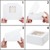 Generic 30Pcs (6x6x3 in) Mini Cake Boxes+2 stickers with Display