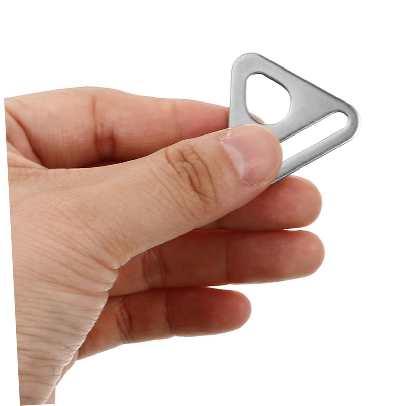 Abaodam 15pcs Stainless Steel Outdoor Expansion Buckles Canopy Triangle Buckles