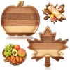Colingmill 2 Pcs Fall Charcuterie Board Fall Wooden Platters Thanksgiving