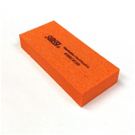 Sassi 2way Mini Emery Block White/Orange, 100/150, 10 pieces, Nail polishing block, nail buffer, quick shine, sanding file, nail art, shiner, buffer, buffing, manicure, pedicure