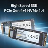 Intenso MI500 500GB NVMe SSD, M.2 Internal SSD, PCIe 4.0