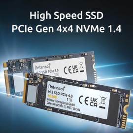 Intenso MI500 500GB NVMe SSD, M.2 Internal SSD, PCIe 4.0 Gen4x4, 5300MB/s Read, 4000MB/s Write, Solid State Drive, 500GB