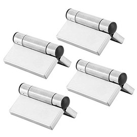 4 Piezas Bisagras para Puerta de Cierre Automático, 3 Pulgadas Bisagra de Resorte Cargado de Acero Inoxidable, Herrajes para Muebles para Puertas de Gabinetes, Armarios, Estanterías, Puerta Invisible