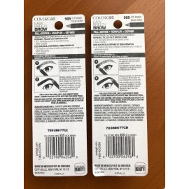 CoverGirl Easy Breezy Brow, Fill+Define Pencils 505 Rich Brown 2x2=4 pencils