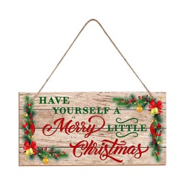 CutitiUU Merry Christmas Wooden Plaque Board Sign Christmas Hanging Decoration Door Wall Christmas Decoration Wooden Letter Christmas Pendant Chrismtas Home Decorations