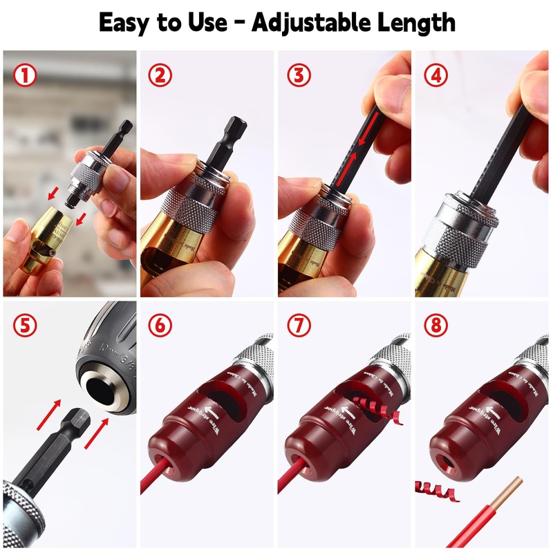 Wire Stripper for Drill and Twisting Tool for Power Drill,