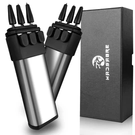 MADSABRE Ballistic Dart Launcher, Metal Darts Shooter Accurate Shooting - Outdoor Hunting Camping Shooting Tools Survival Gear, Unique Gifts for Men (White)