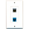 RiteAV 1 Port Shielded Cat6 Ethernet 1 Port Cat6 Ethernet