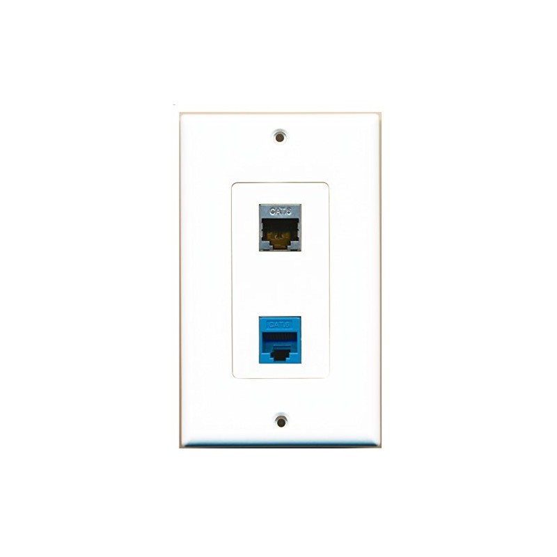 RiteAV 1 Port Shielded Cat6 Ethernet 1 Port Cat6 Ethernet