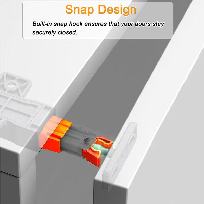 Self-Closing Push to Open Cabinet Hardware CBRIVE 8 Pack Push