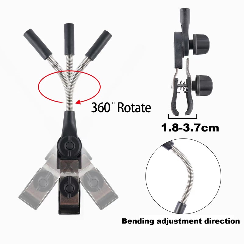 GRANDMEI Chair Umbrella with Clamp,46 inches UPF 50+ Clip on