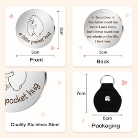 Grandma Gifts Pocket Hug Token for Grandma Birthday Gifts for Grandma Birthday Gifts for Grandma Gift for Grandma Great Grandma Gifts from Grandchildren Grandma Christmas Grandma Mothers Day Mom Gifts