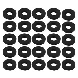 sourcing map Pack of 25 Nitrile Rubber Washers 14 mm Outside Diameter 6 mm Inner Diameter 2.5 mm Thickness for Water Hose Tap