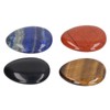 4Pcs Thumb Worry Stone Stress Relief Meditation Small Portable Oval