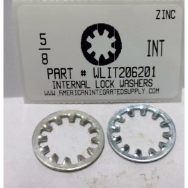 AMERICANINTEGRATEDSUPPLY.COM 5/8 Internal Tooth Lock Washers Steel Zinc Plated (10)