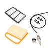 Akozon Filter Service Kit Air Filter and Fuel Filter Primer