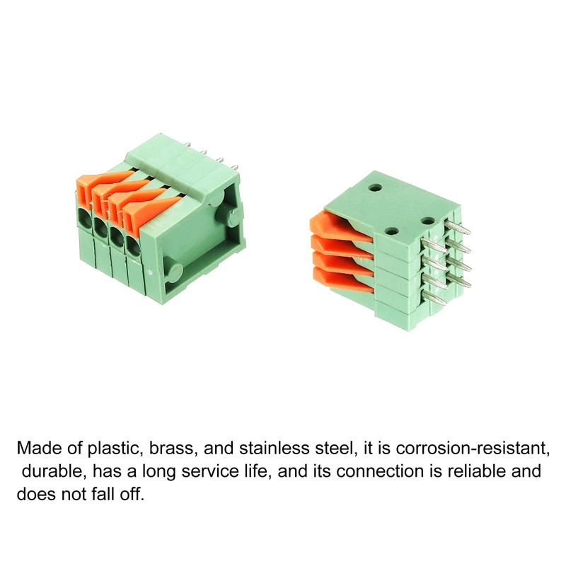 sourcing map PCB Spring Terminal Block Connector KF141V 150V 2A