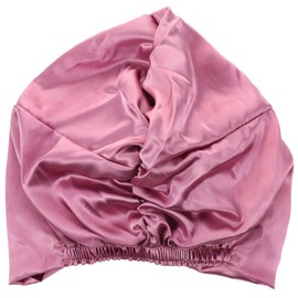 Housoutil Imitation Silk Double Sleeping Bonnet for Hair Care Soft and Comfortable Sleep Cap for Makeup Spa and Night Use for Curly Hair
