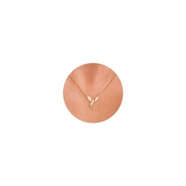 VRIUA Dragon Necklace for Women – 14K Gold Plated Simple Dainty Dragon Necklace Unique Fantasy Jewelry