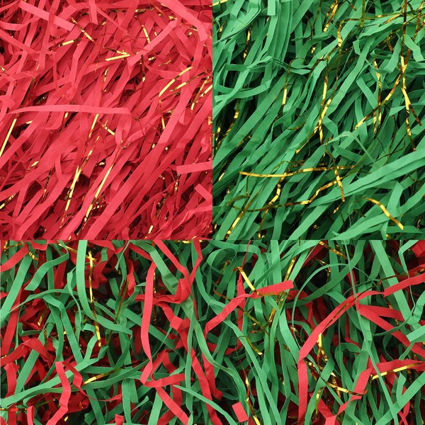 Meng Jiaran Glitter Shredded Tissue Paper for Hampers 200g Shredded