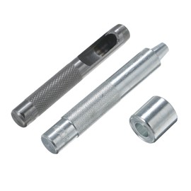 100 Sets 10mm 3/8-inch Grommet Kit Silver Sewing Eyelet Kit with Installation Tools Hole Puncher Storage Box for Leather Fabric Bag (3/8 Inches Inside Diameter)