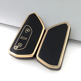 MEDZUK Key Case Compatible with Cupra Terramar 2025 2026 Car Key Case Protection, Key Case Accessories with Key Fob (Black)