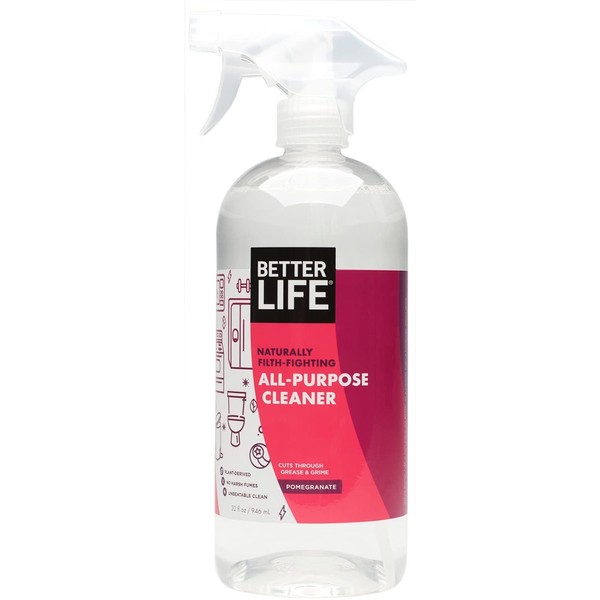 Better Life All-Purpose Cleaner, Pomegranate, 32 Fl Oz (Pack of 1)