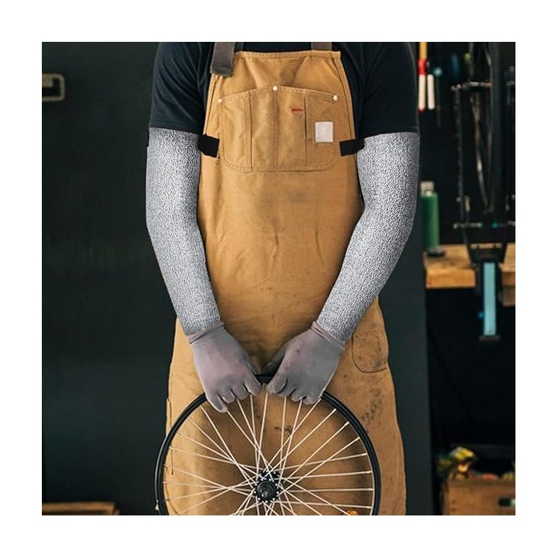 Cut Resistant Arm Work Protection Sleeves, 18 Inch, Level 5