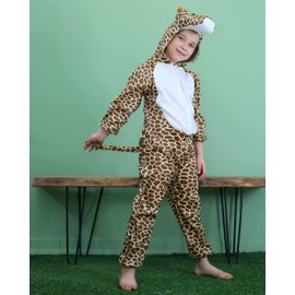 Matissa Kids Animal Costume for Boys Girls Unisex Fancy Dress Party Outfit Cosplay (XL (For kids 47" - 55" tall), Giraffe)