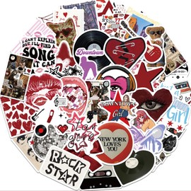 Mrltau Pack of 100 Aesthetic Stickers, Vinyl Kindle Stickers, Downtown Girl Bookish Stickers, Waterproof Laptop Stickers, Aesthetic Cute Stickers, Y2k Sticker
