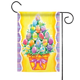 Toland Home Garden Egg Stack 12.5 x 18-Inch Decorative USA-Produced Garden Flag