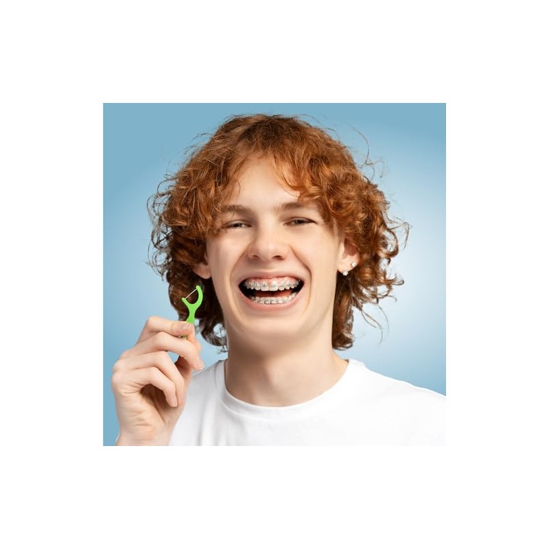 Cool Shock | Flossers de té verde y menta150 piezas,