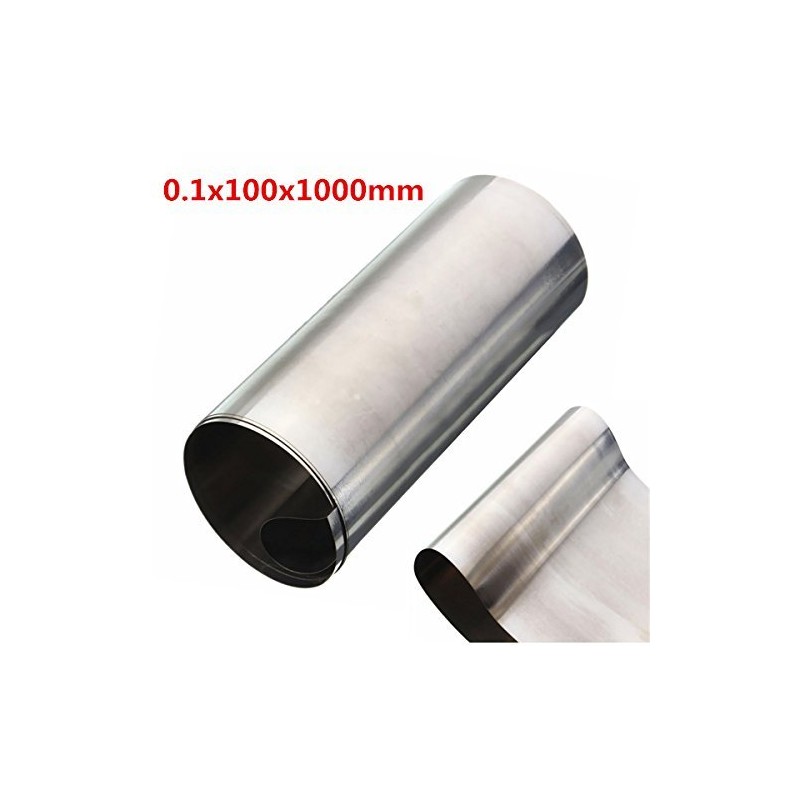 HonFitat Silver Stainless Steel Sheet 0.1 x 100 x 1000
