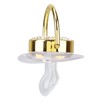 Baby Pacifier, Christening Chain Gold Bling R